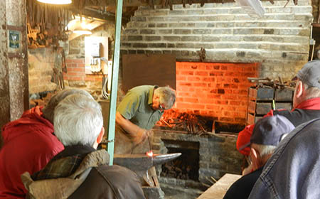 John Guy demonstrating his craft at an open day