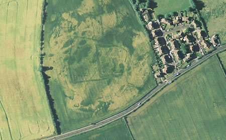 Aerial image of Great Chilton from Google Earth