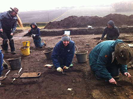 Archaeological dig at Great Chilton