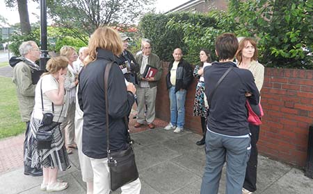 Cleadon architectural walk with Lucy Routledge