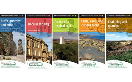 Covers of the 5 GeoTrails produced by the project