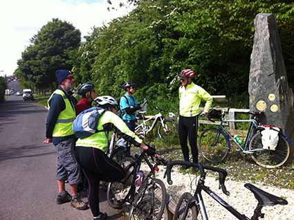 Ken Bradshaw leads a cycle tour from Coxhoe in 2013