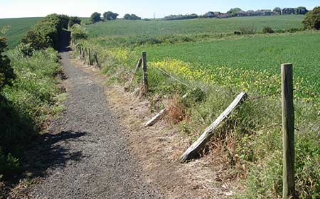 Footpath linking Blackhall and Hesleden before works