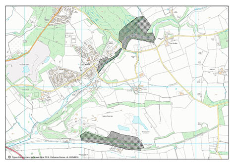 Map of Escarpment Spurs