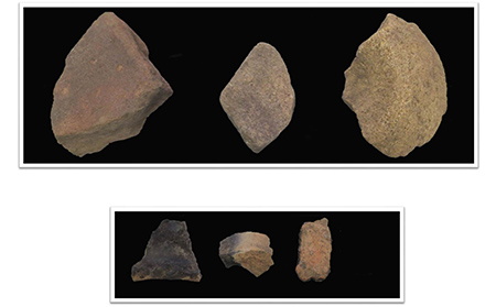 A selection of pottery found at Great Chilton