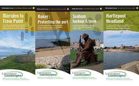  The covers of all four trail leaflets