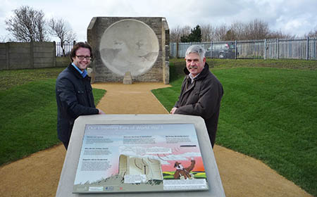 The works finished and interpretation installed